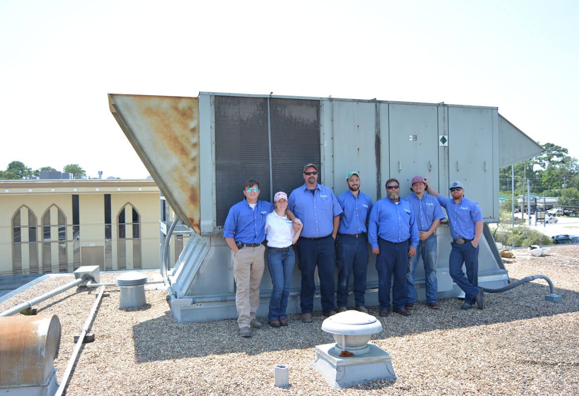 Installation of 20 Ton AC Package Unit – Houston, TX- Jones Lange Lassalle